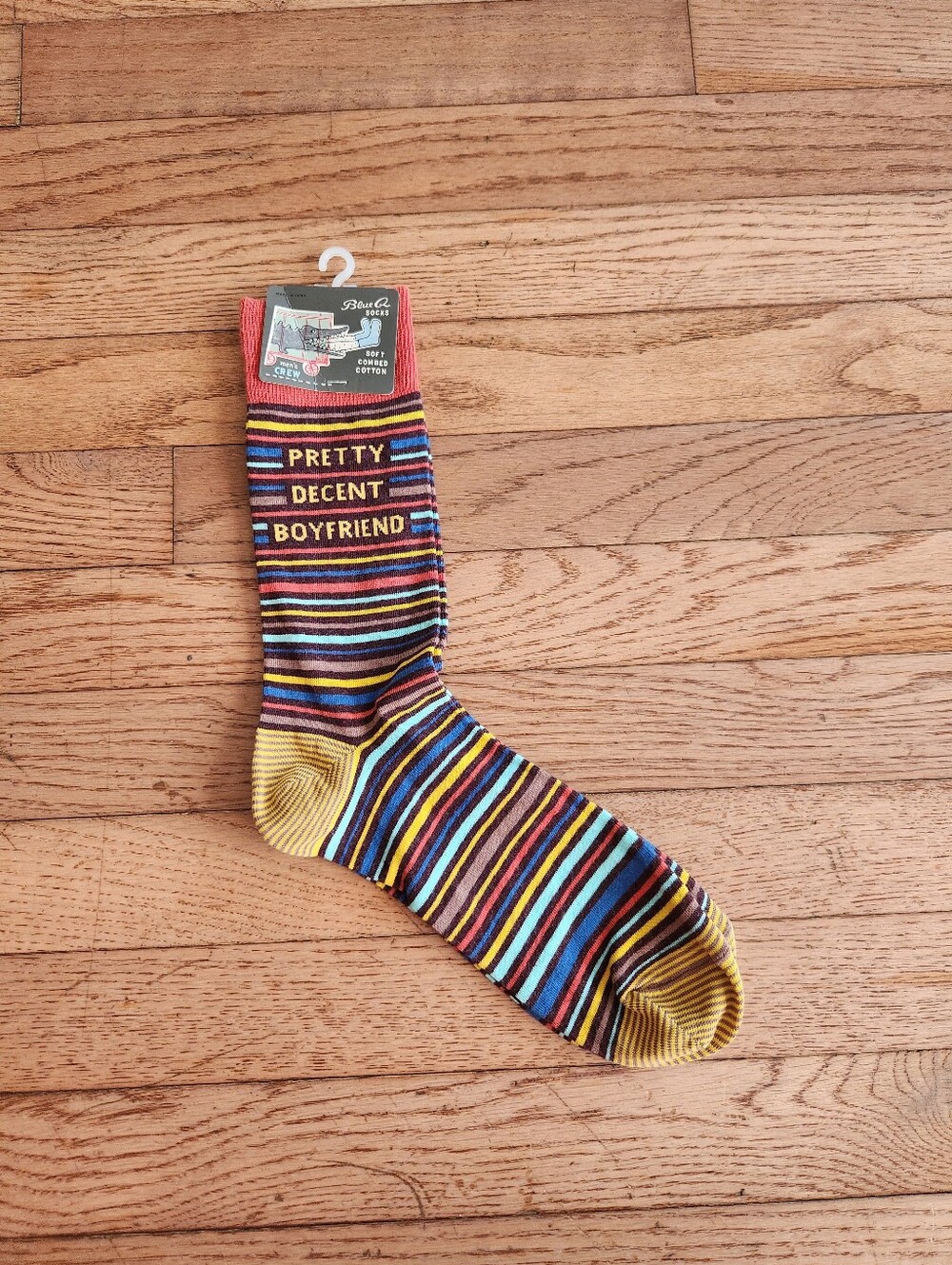 Mens BLUE Q Pretty Decent Boyfriend Socks